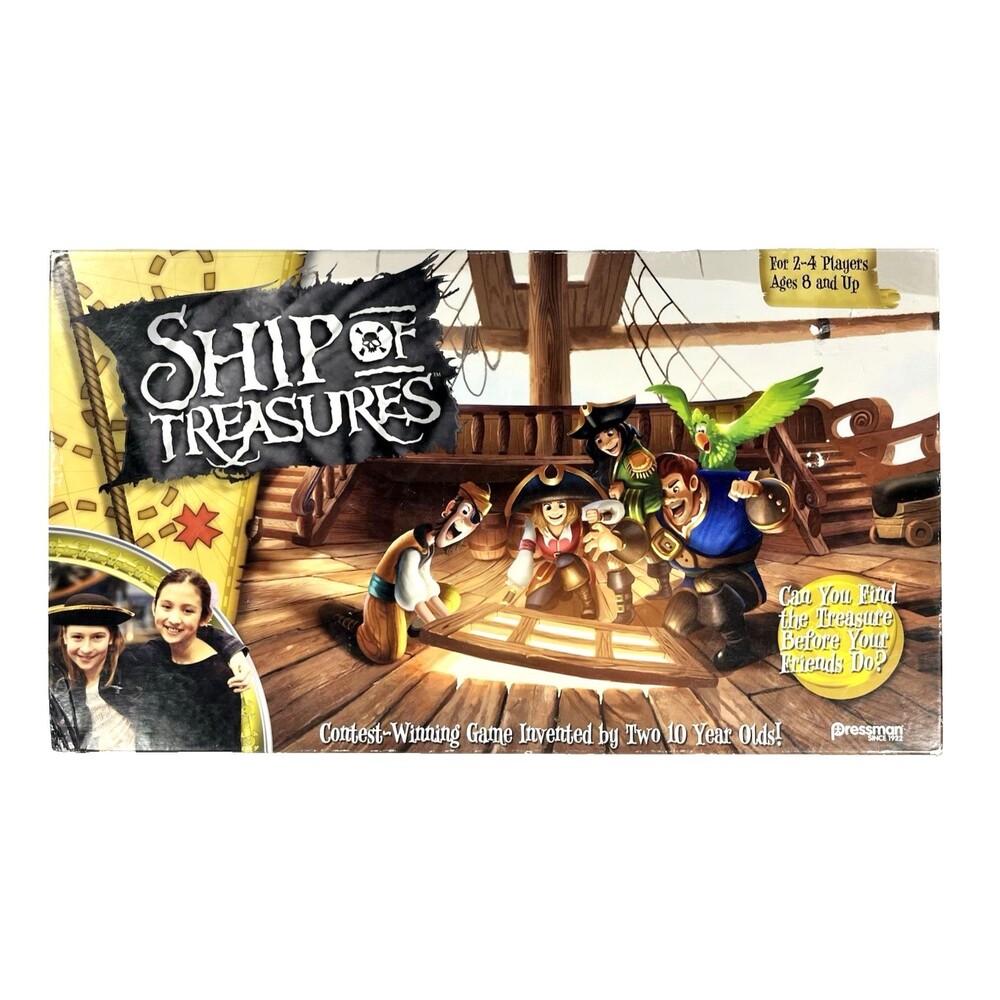 Ship of Treasures Pirate Board Game Pressman 2017 Complete
